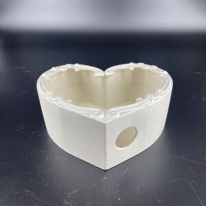 Ready to Paint Ceramic Bisque Heart Box 7.5” Unpainted